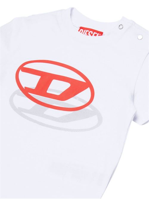 T-shirt bambino Diesel bianca a manica corta DIESEL KIDS | K007650GRAIK100